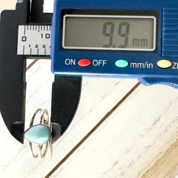 Vintage Sterling Silver Handmade Tear Drop Ring Size 7 - Picture 5 of 6